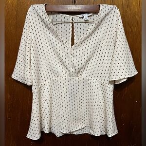 She + Sky Cream Blouse